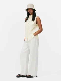 Blusa S/ Mangas Botões