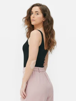 Body Canelado Gola Redonda