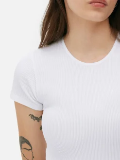 Body T-shirt Canelado S/ Costuras