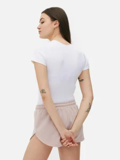 Body T-shirt Canelado S/ Costuras