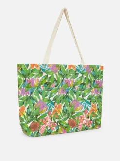 Bolsa Shopper Grande Padrão Floral