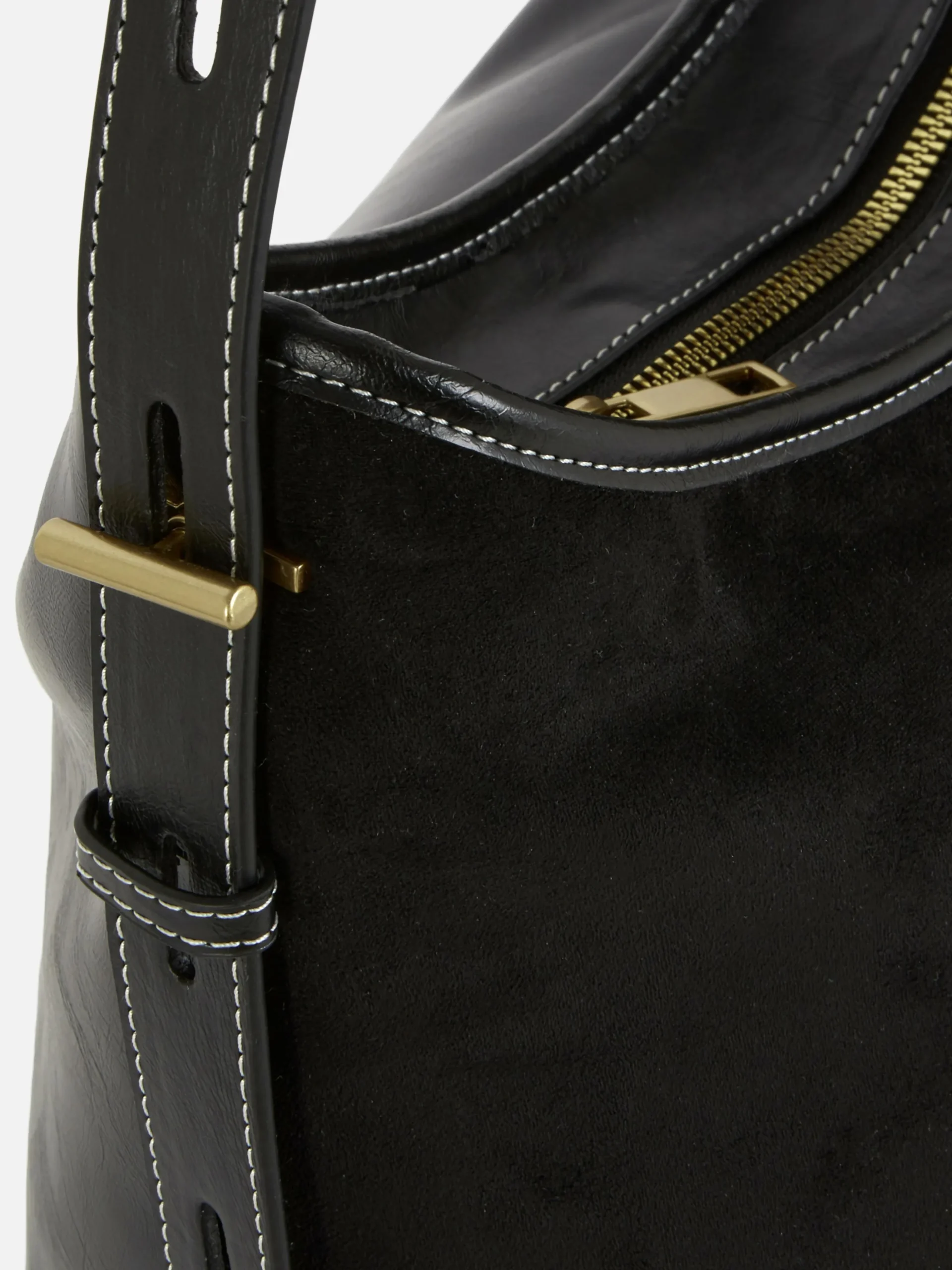 Bolsa Shopper Imitação Camurça Larga