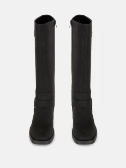 Botas Estilo Motard Biqueira Quadrada