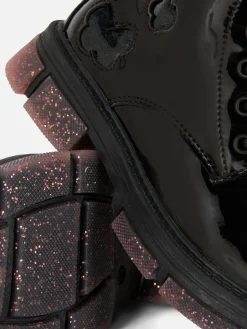 Botas Sola Cintilante Imitação Pele Verniz