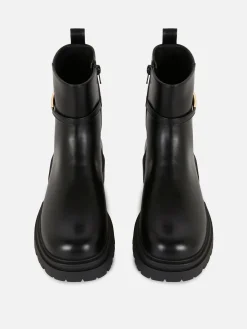 Botins Detalhe Fivela