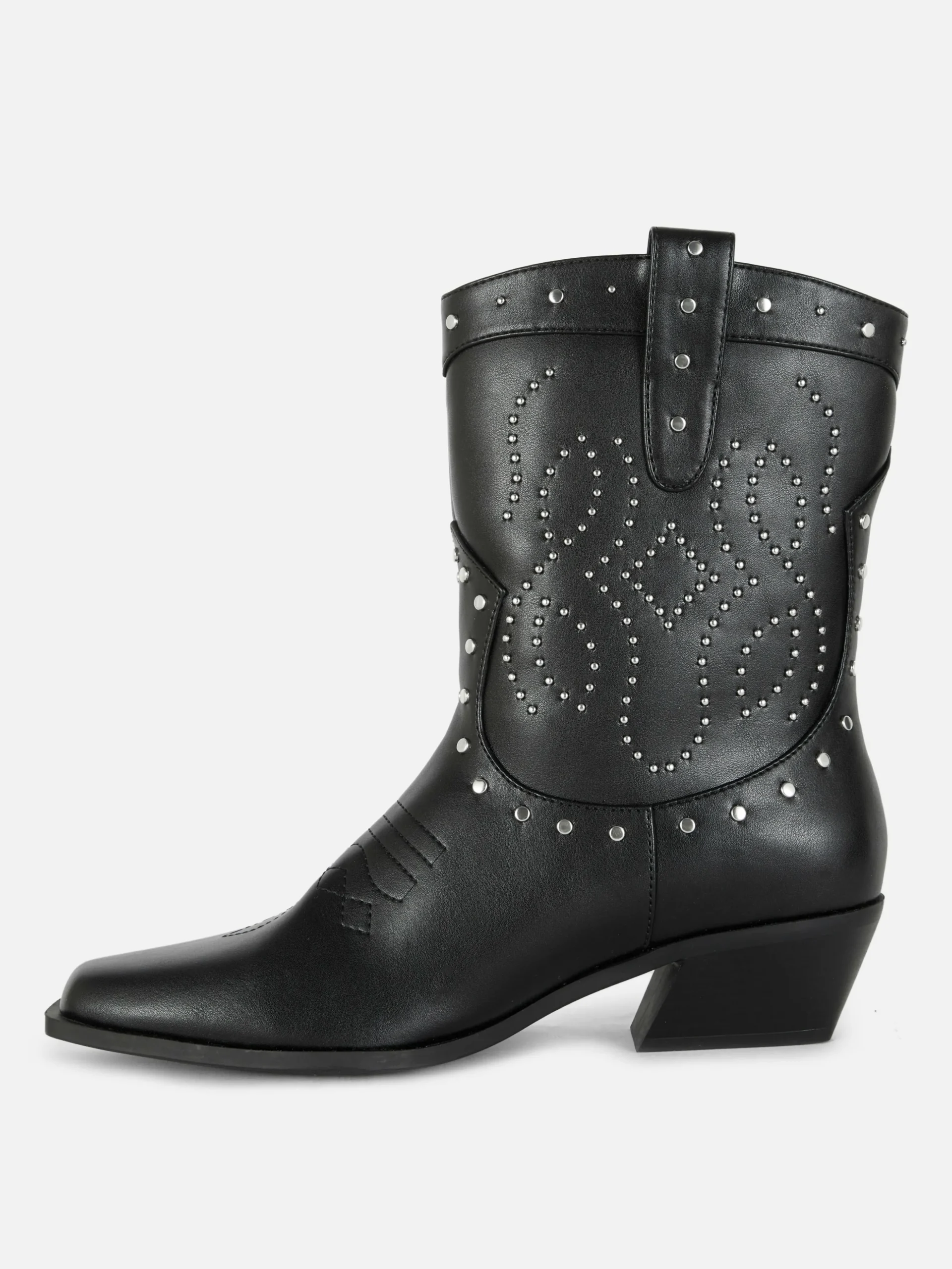 Botins Estilo Vcowboy Tachas