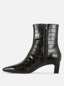 Botins Salto Biqueira Quadrada