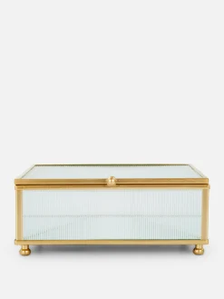 Caixa Bijutaria Vidro Texturado