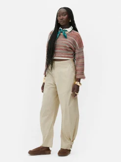 Calças Corte Barrel Utilitárias Rita Ora