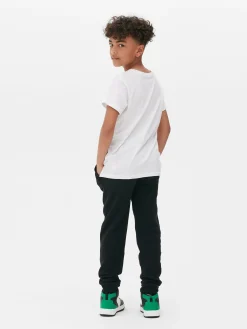 Calças De Treino Elásticas Com Cordão