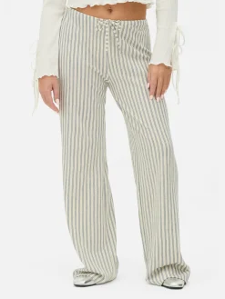 Calças Largas Riscas