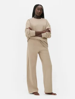 Calças Treino Corte Perna Larga Rita Ora