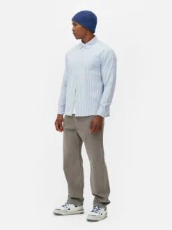 Camisa Manga Comprida Riscas Jacquard