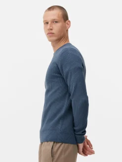 Camisola Canelada Decote Redondo