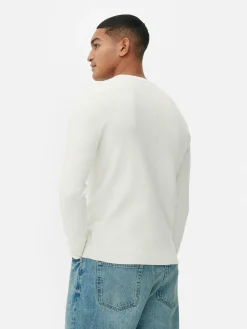 Camisola Canelada Decote Redondo