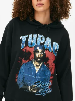 Camisola Capuz Gráfica Tupac
