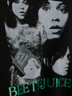 Camisola Capuz Gráfico Frente Beetlejuice