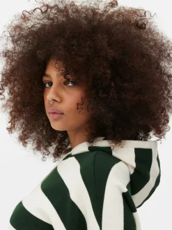 Camisola Capuz Malha Riscas