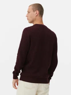 Camisola Decote Redondo Malha Entrançada