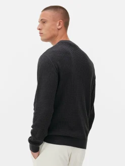 Camisola Decote Redondo Malha Entrançada