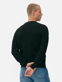 Camisola Decote Redondo Malha Entrançada