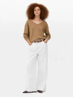 Camisola Decote V Malha Fina