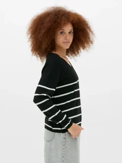 Camisola Decote V Malha Fina