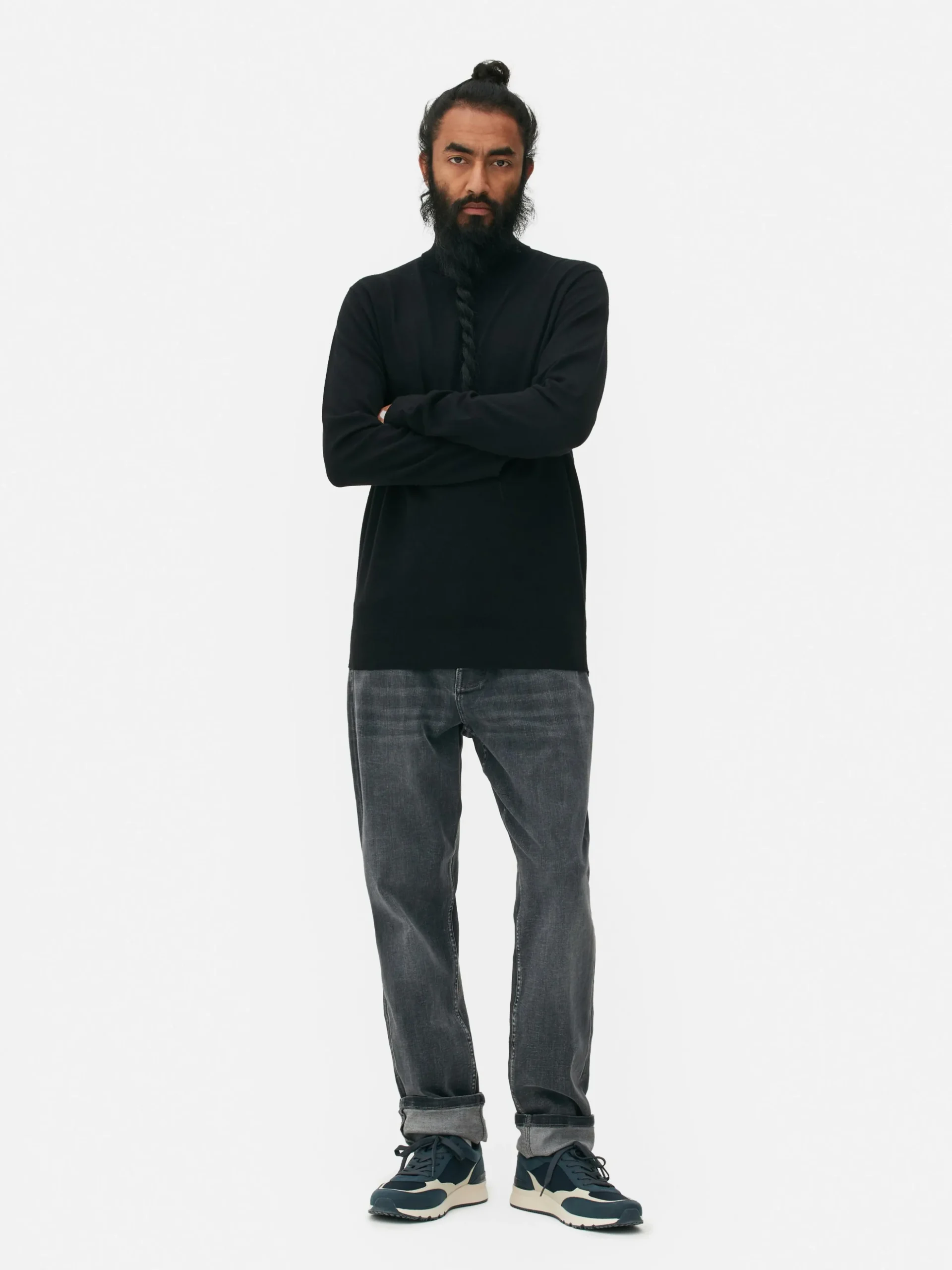 Camisola Gola Alta Malha Fina