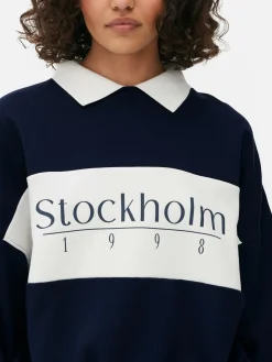 Camisola Gráfica Colarinho