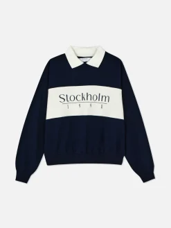 Camisola Gráfica Colarinho