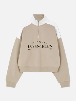 Camisola Gráfico Gola Funil