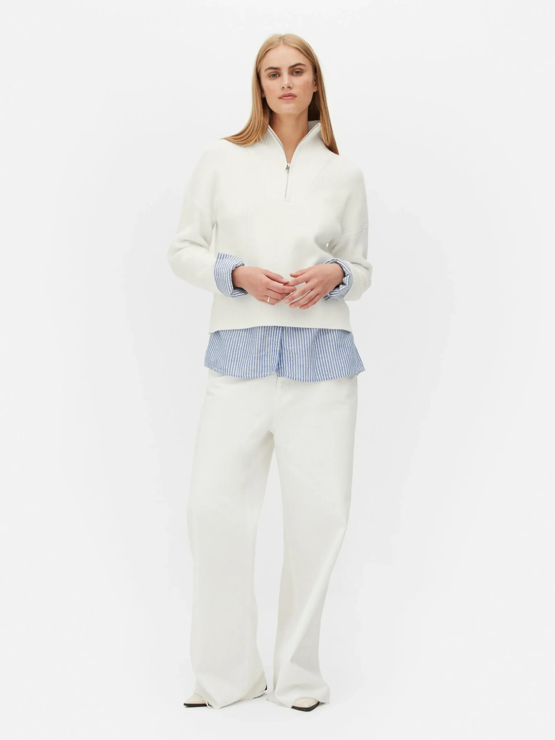 Camisola Malha 1/2 Fecho Correr