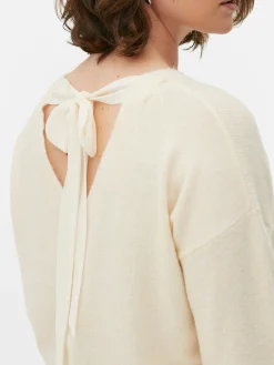 Camisola Malha Laço Costas