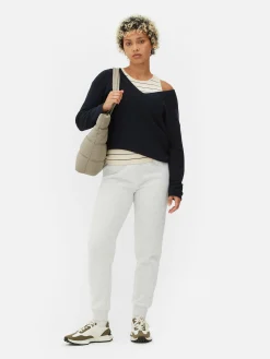 Camisola Manga Comprida Decote Barco