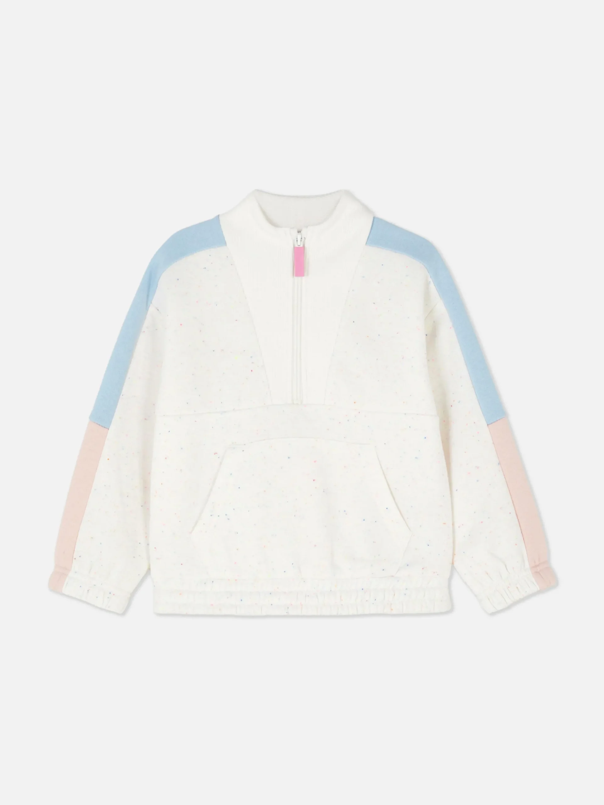 Camisola Meio Fecho Correr Bloco Cor