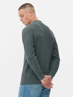 Camisola Polo Texturada