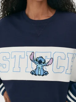 Camisola Texto Contrastante Disney Stitch