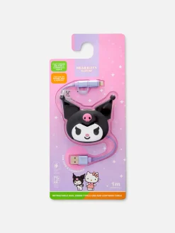 Carregador Retrátil Hello Kitty Kuromi