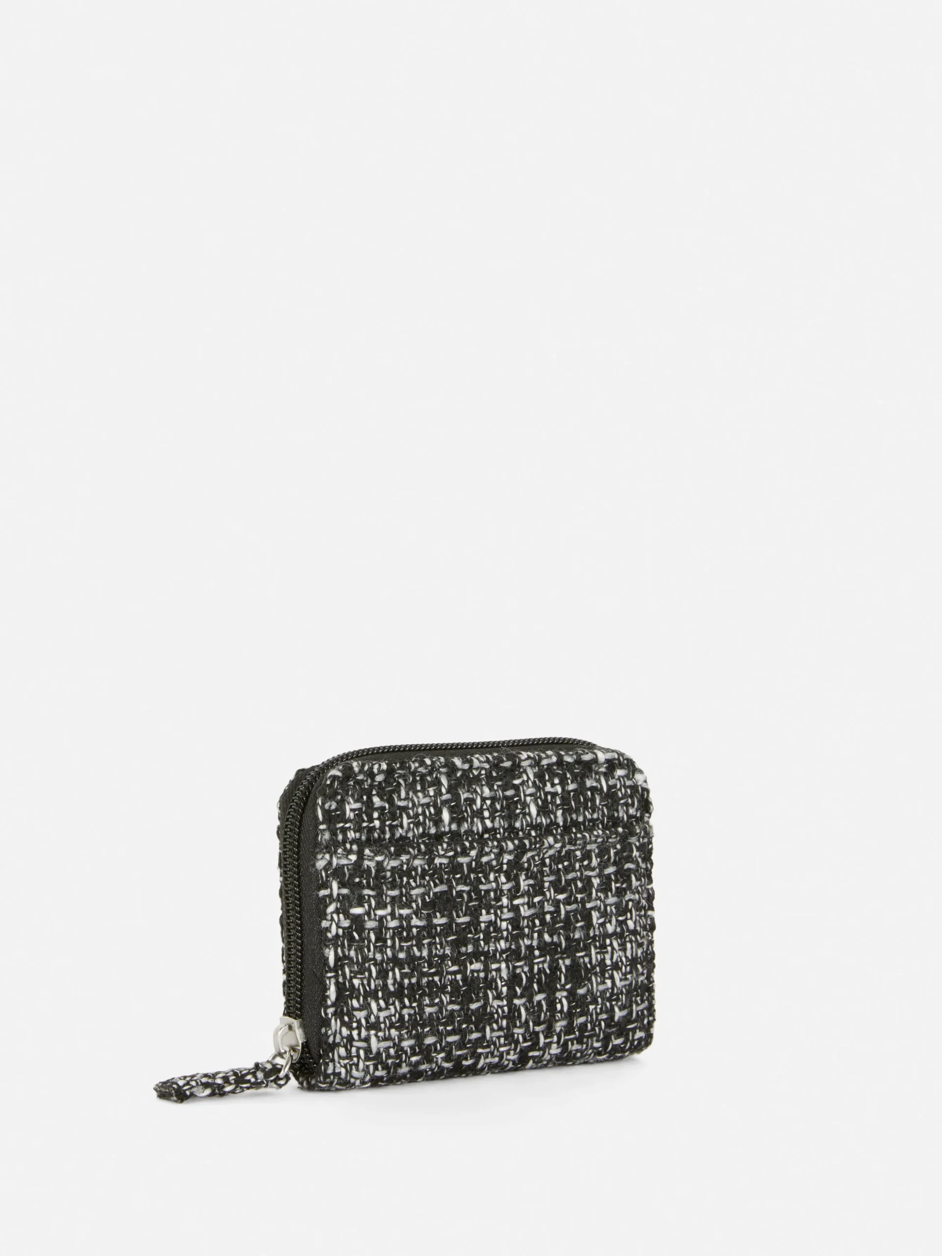 Carteira Fecho Correr Texturado Bouclé