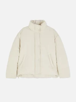 Casaco Acolchoado Gola Funil