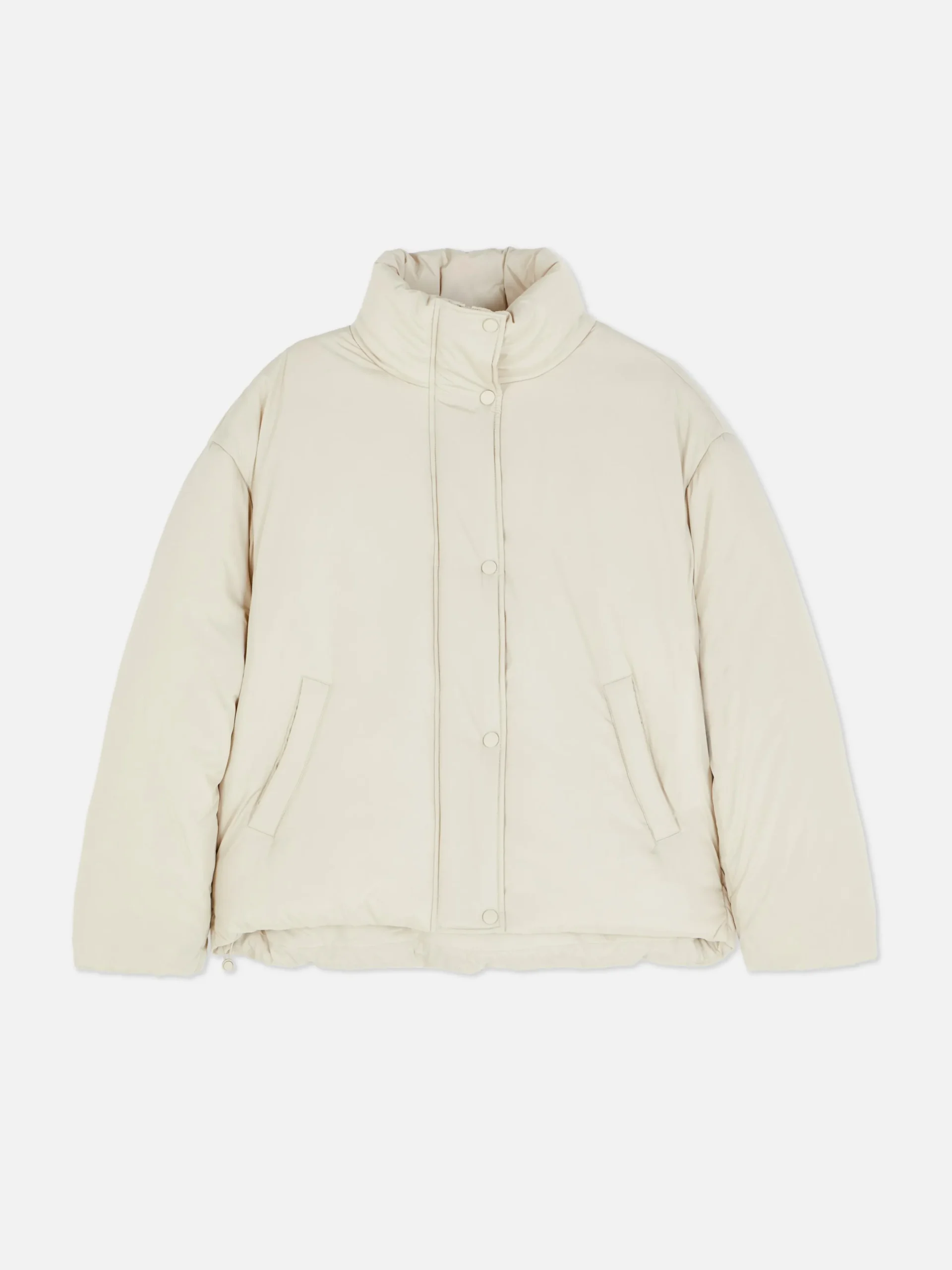 Casaco Acolchoado Gola Funil