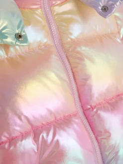 Casaco Acolchoado Ombré Iridescente