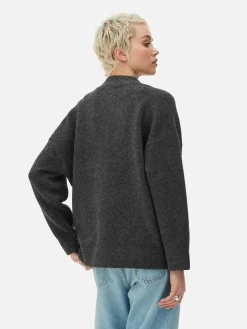 Casaco Bomber Malha Corte Grande