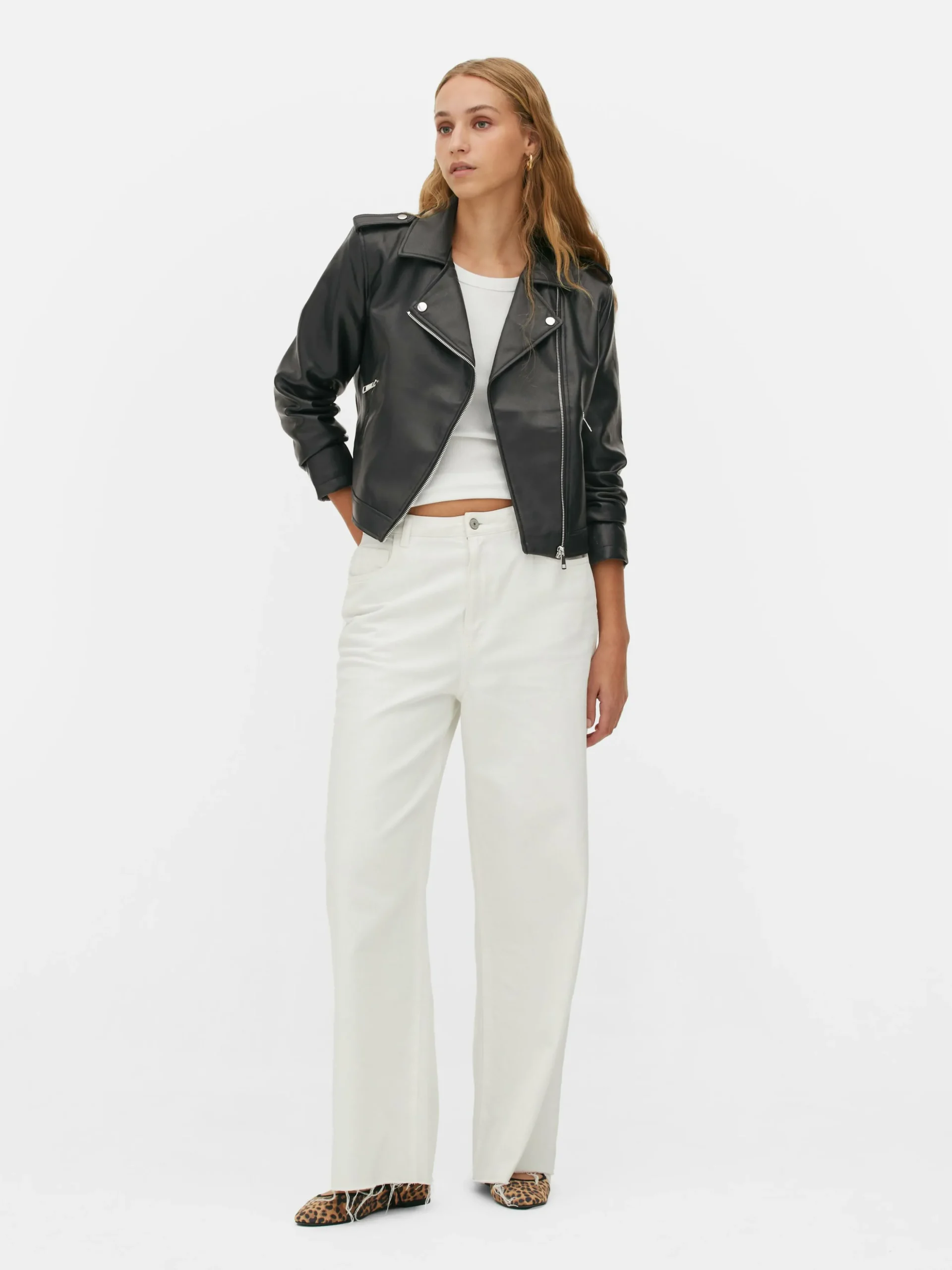 Casaco Estilo Motard Imitação Pele Essencial