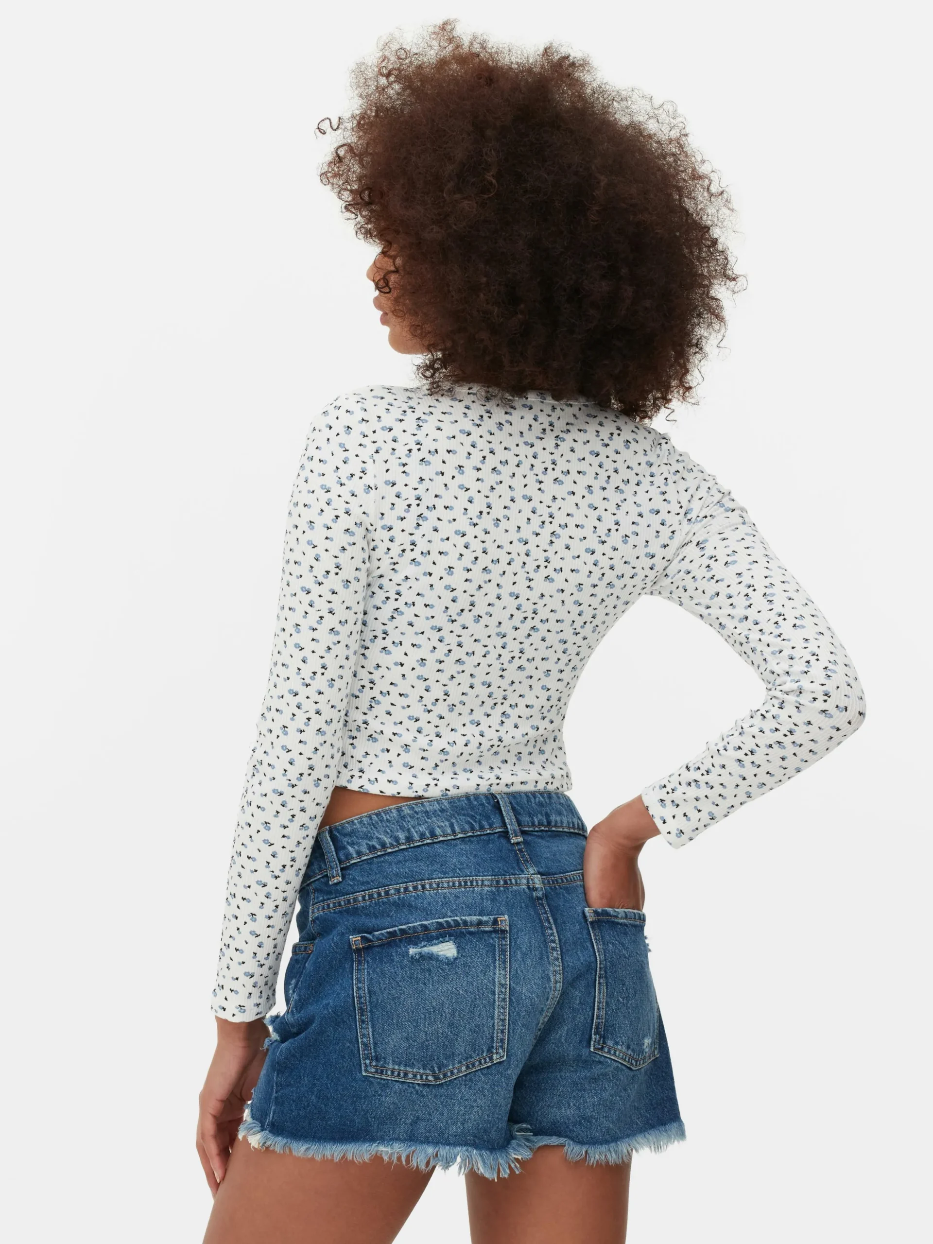 Casaco Malha Conj. Coordenadopadrão Floral Miudinho