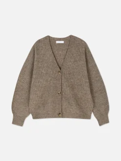 Casaco Malha Corte Folgado Decote V