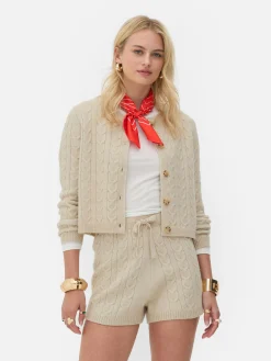 Casaco Malha Entrançada Rita Ora