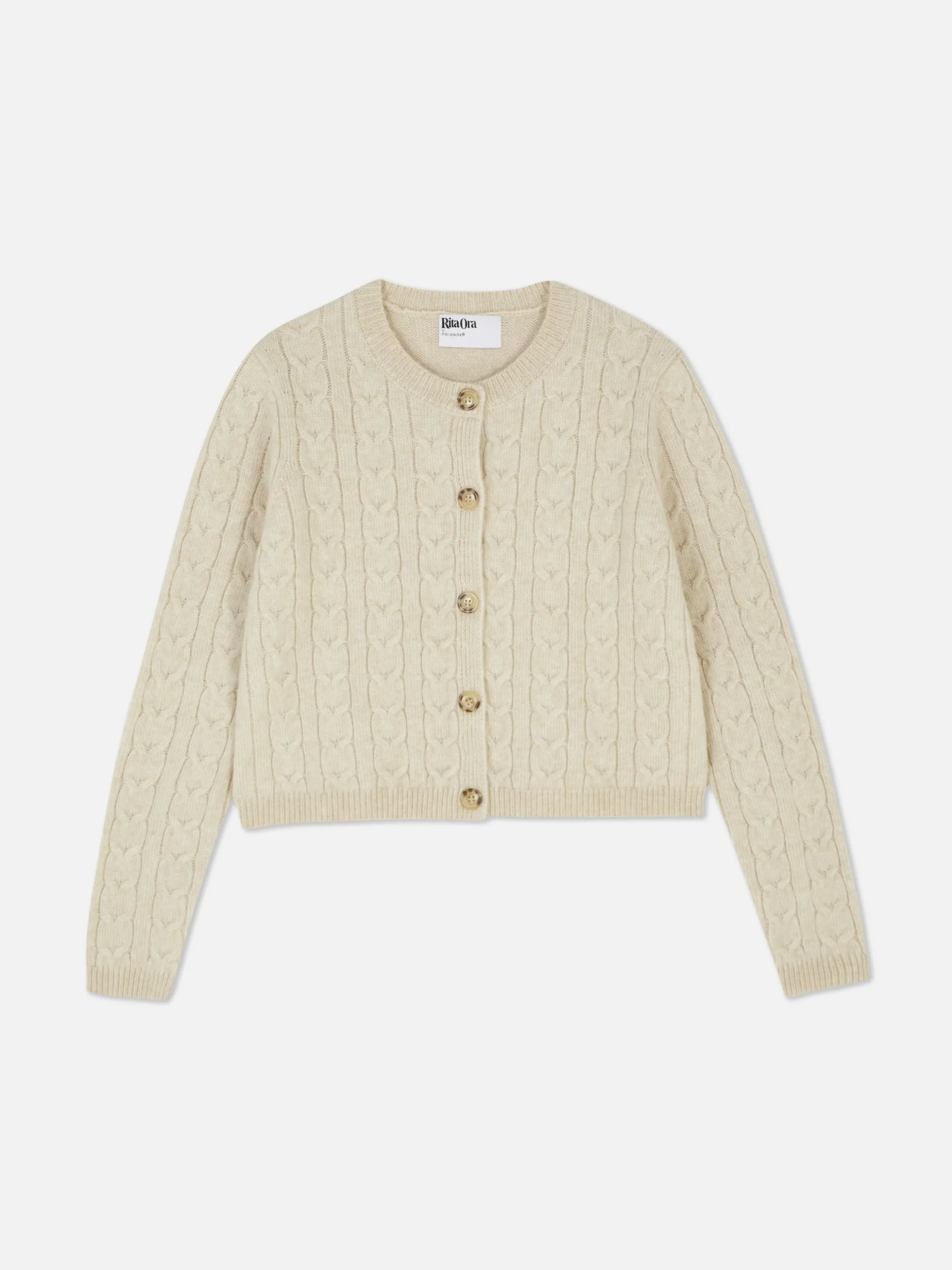 Casaco Malha Entrançada Rita Ora