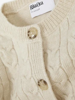 Casaco Malha Entrançada Rita Ora