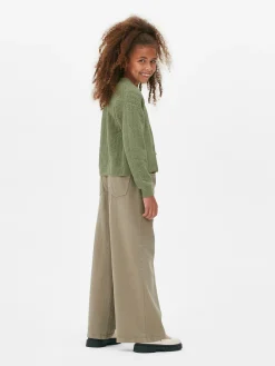 Casaco Malha Geométrica Decote V